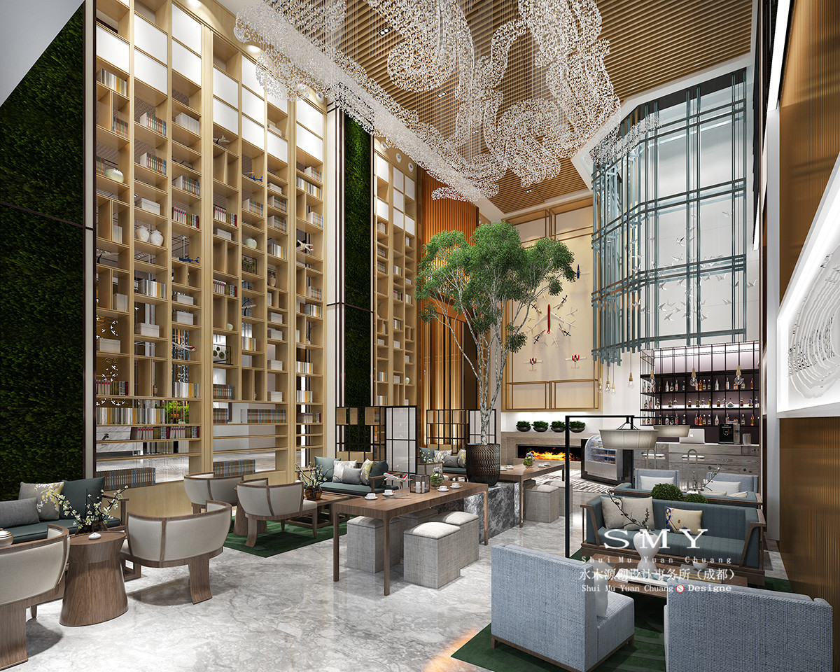 酒店休閑區域設計，空間布置裝飾