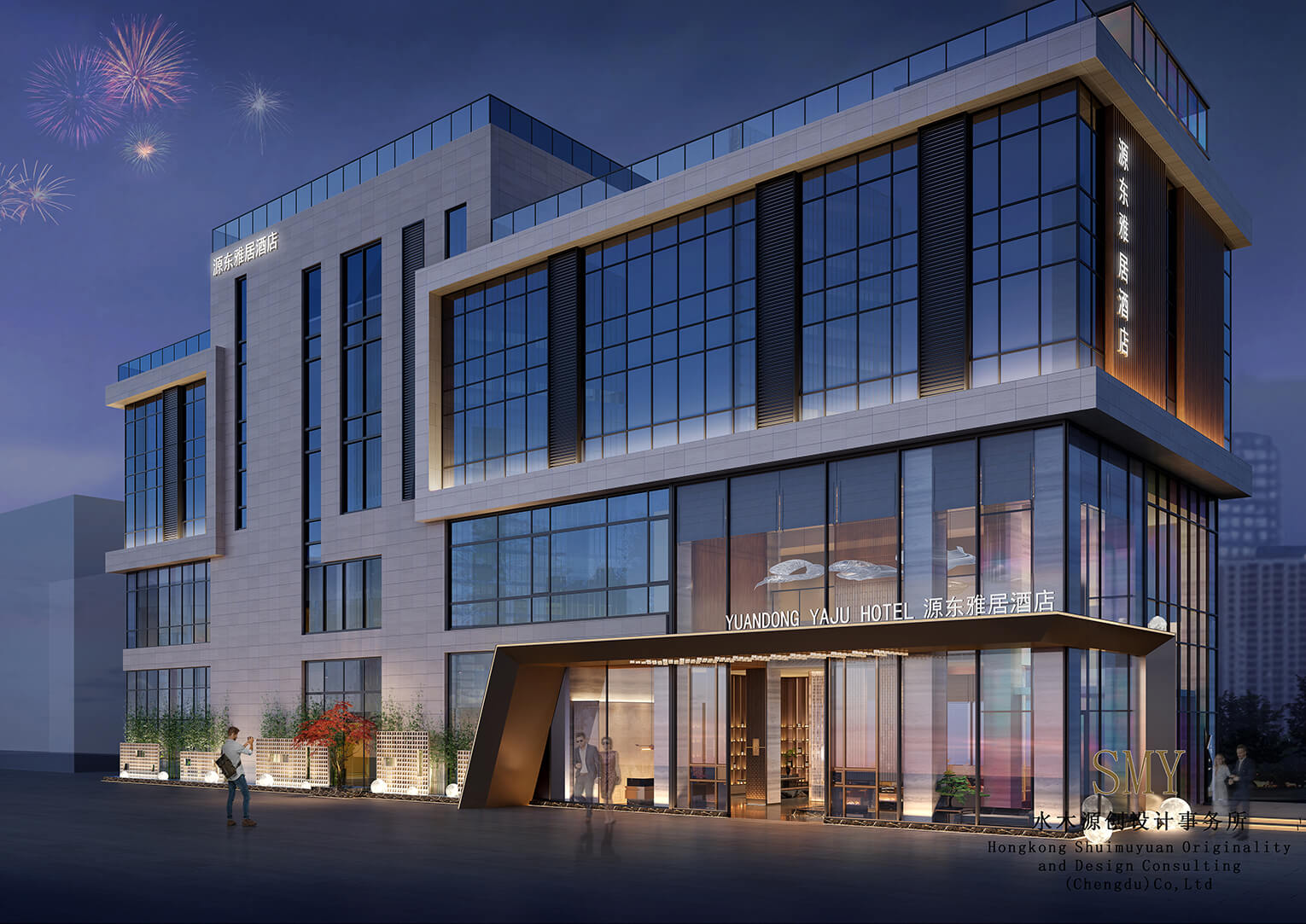 酒店外觀設(shè)計效果圖