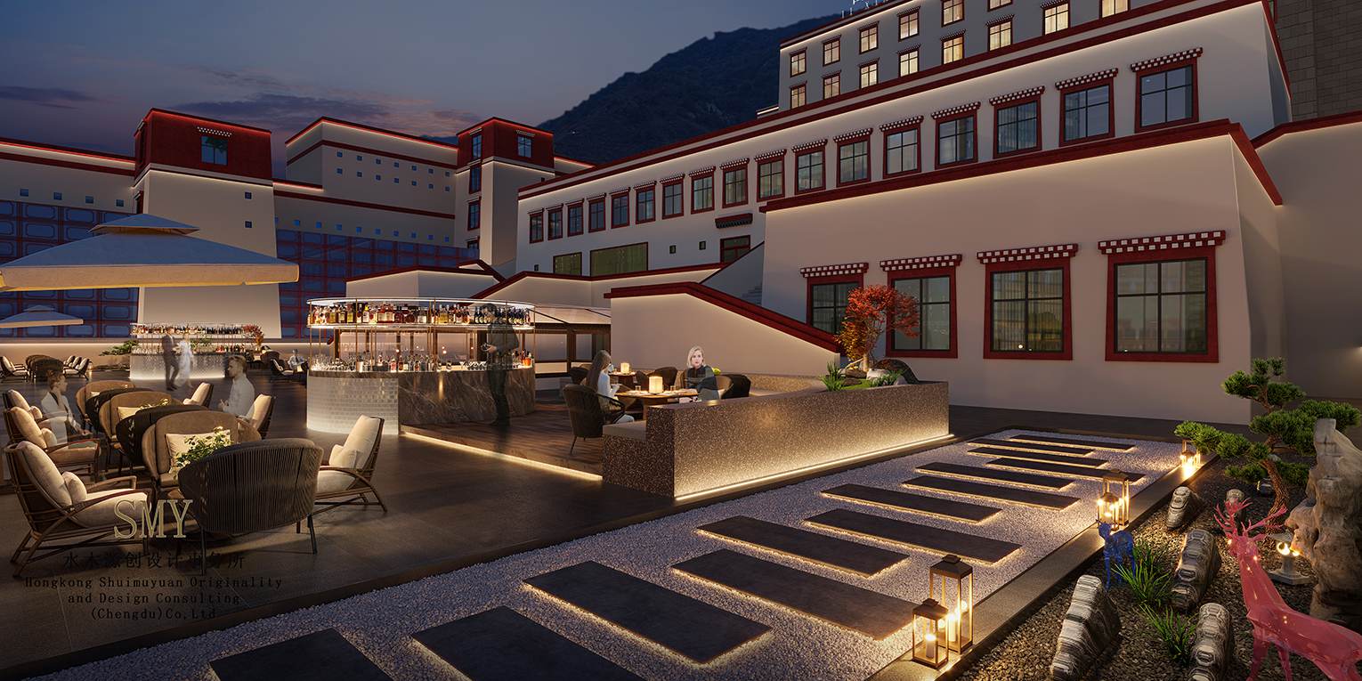 酒店室外布局裝飾規劃設計