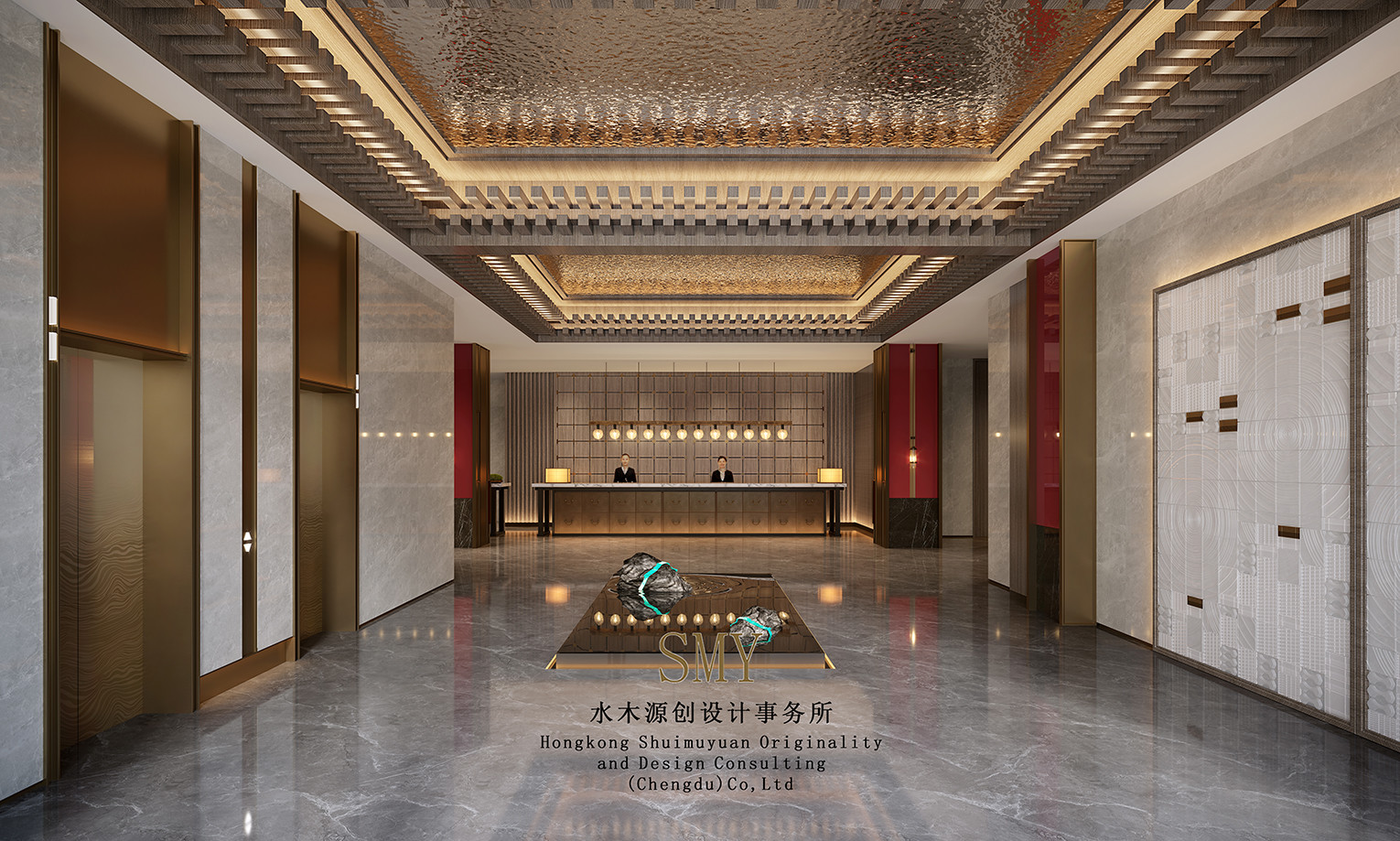 酒店入口接待處設計